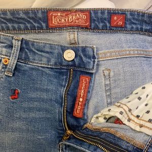 Floral Embroidered Lucky Jeans